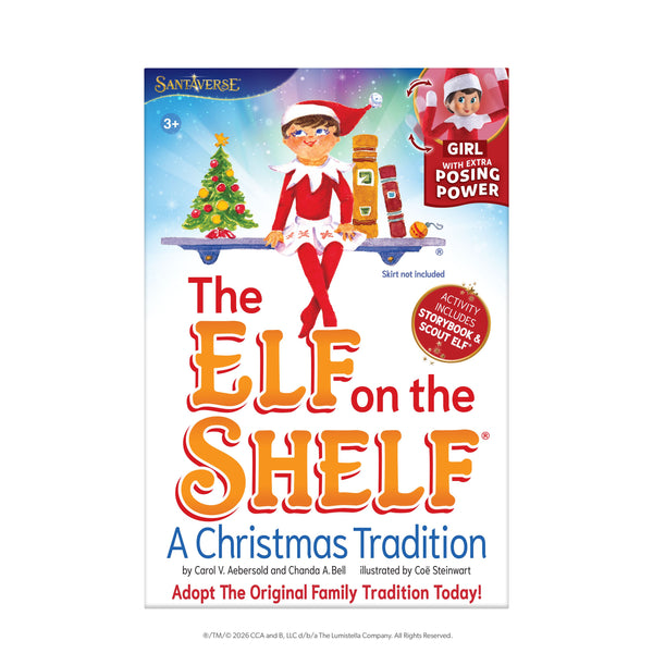 ELF ON THE SHELF LIGHT GIRL - BLUE EYES, WIRED