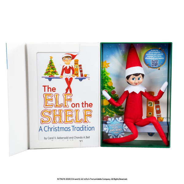 ELF ON THE SHELF LIGHT GIRL - BLUE EYES, WIRED