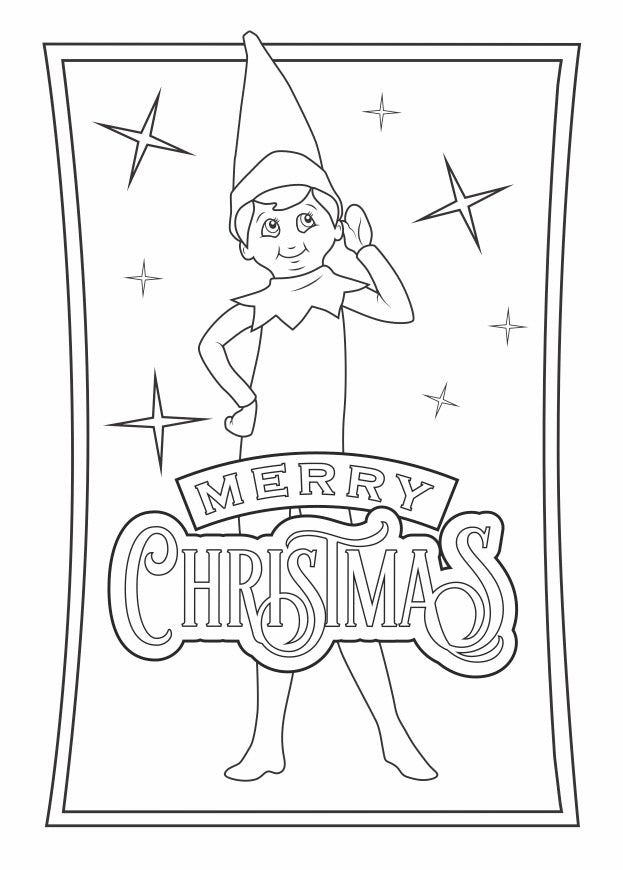 Elf on the Shelf - Jumbo Colouring Book - The Elf on the Shelf® Australia