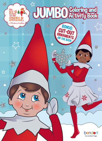 THE ELF ON THE SHELF - NEW JUMBO COLOURING BOOK
