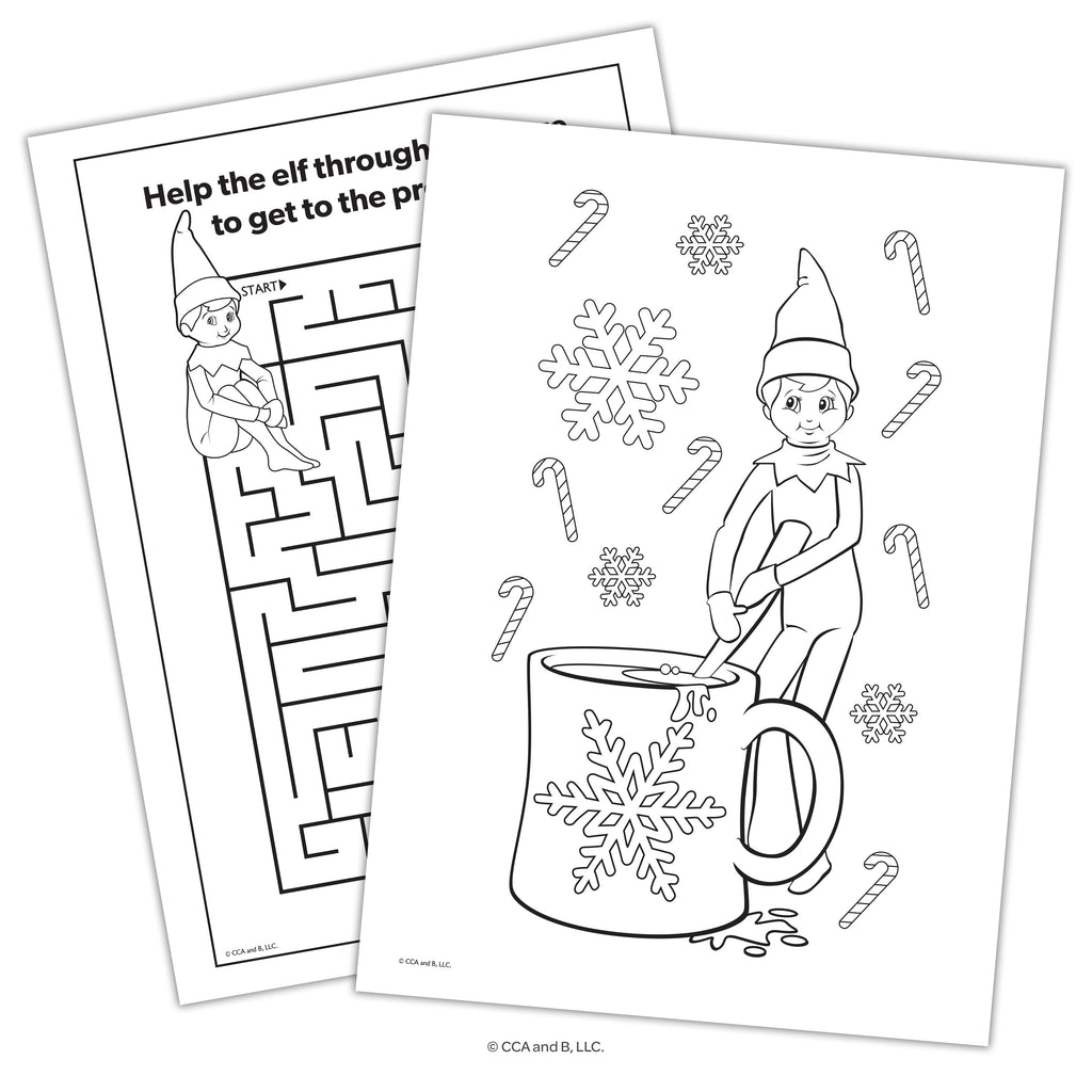 THE ELF ON THE SHELF - NEW JUMBO COLOURING BOOK