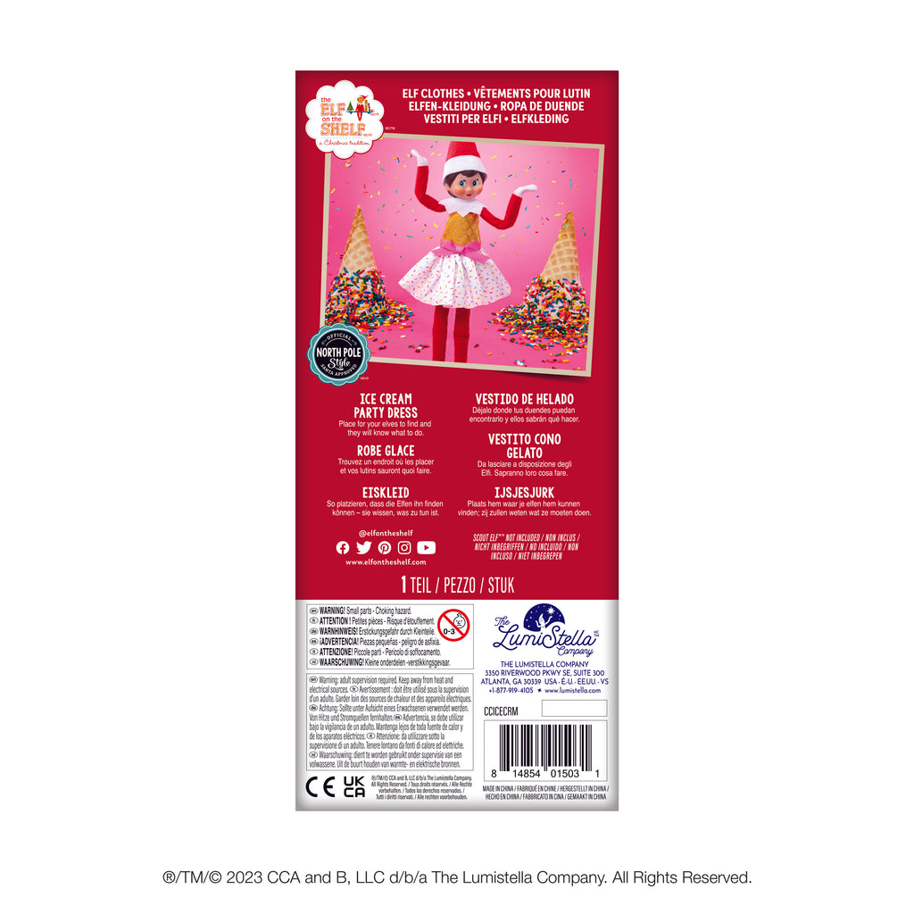 Claus Couture® Ice Cream Party Dress (Scout Elf Not Included)