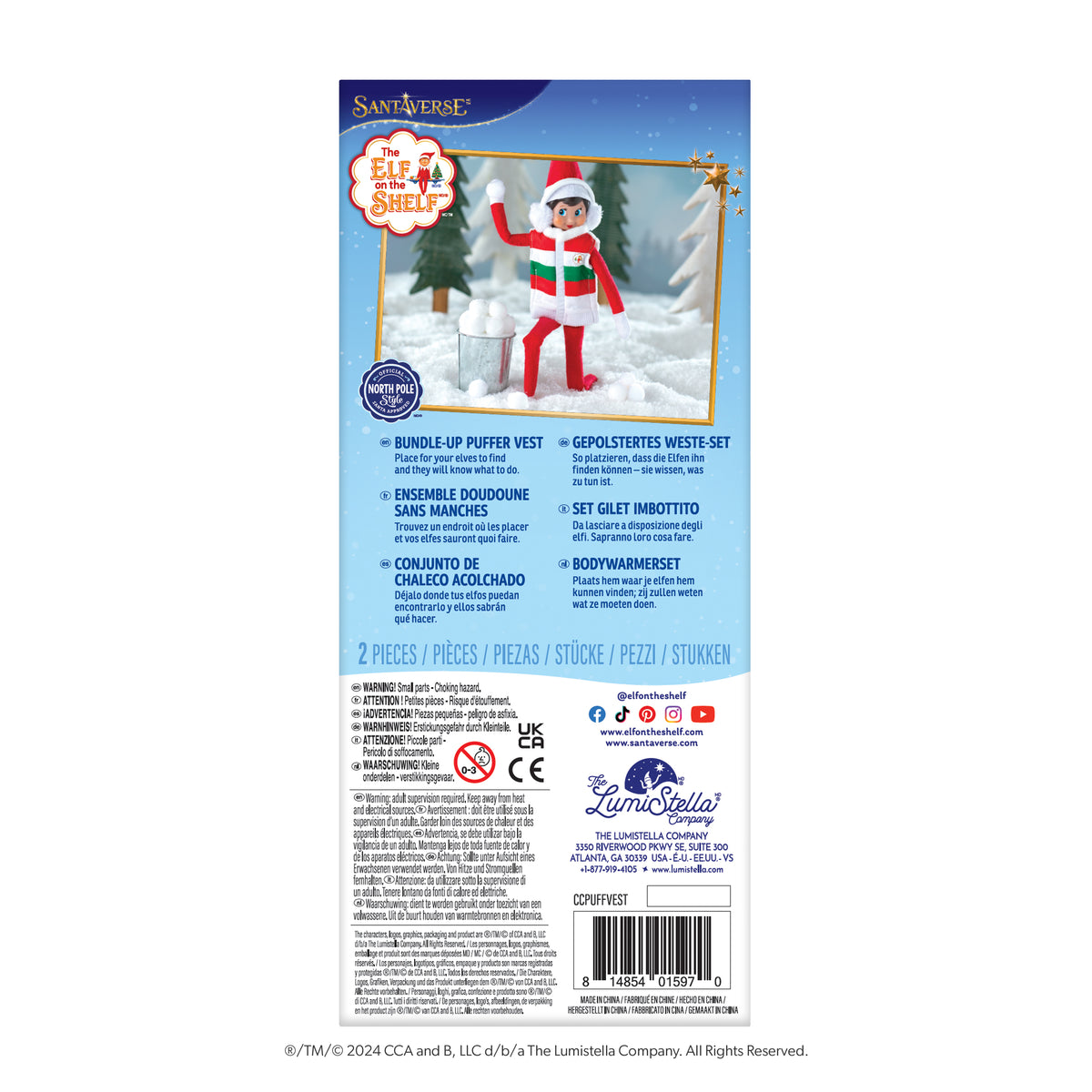 Claus Couture Collection® Bundle-Up Puffer Vest (Scout Elf Not Included)
