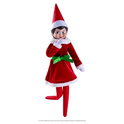 CLAUS COUTURE RED DRESS WITH GREEN BOW