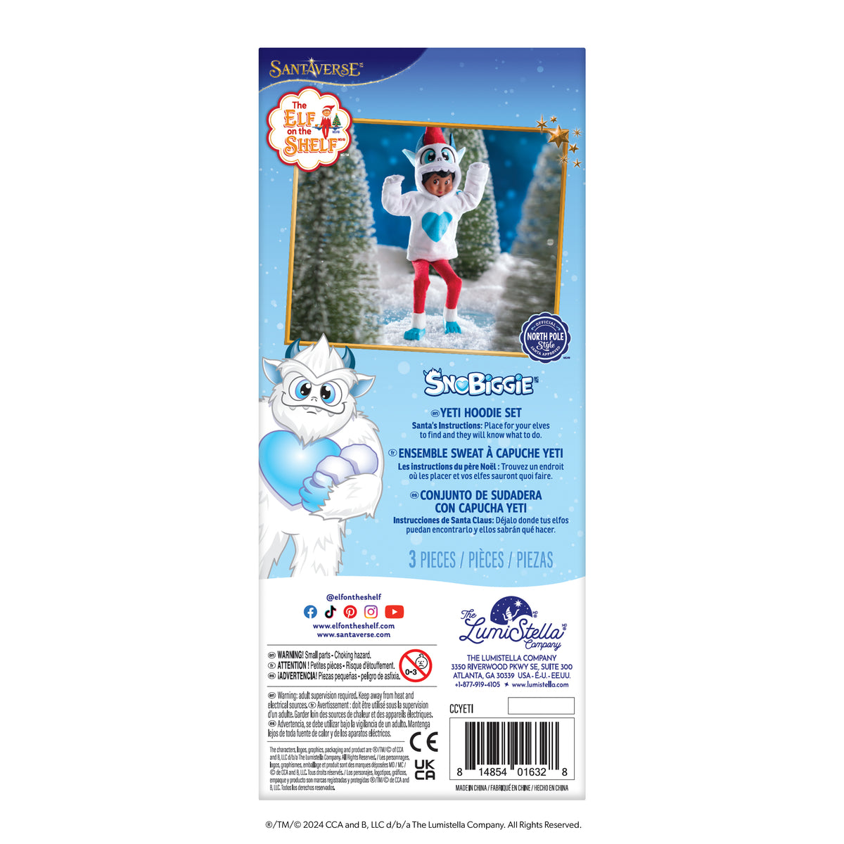 Claus Couture Collection® Yeti Hoodie Set (Scout Elf Not Included)