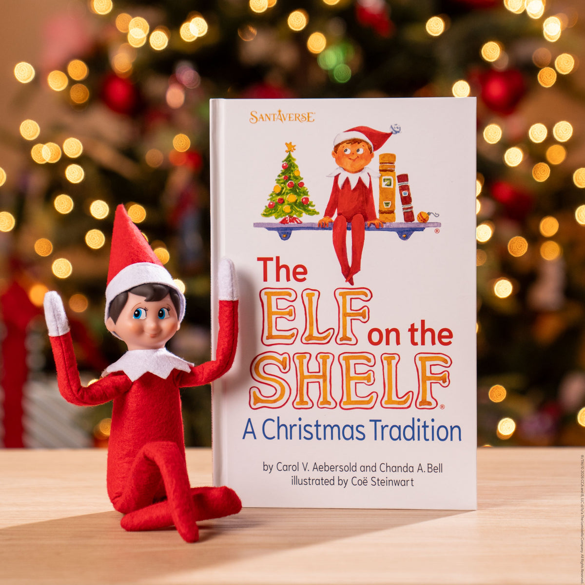 ELF ON THE SHELF LIGHT BOY - BLUE EYES, WIRED