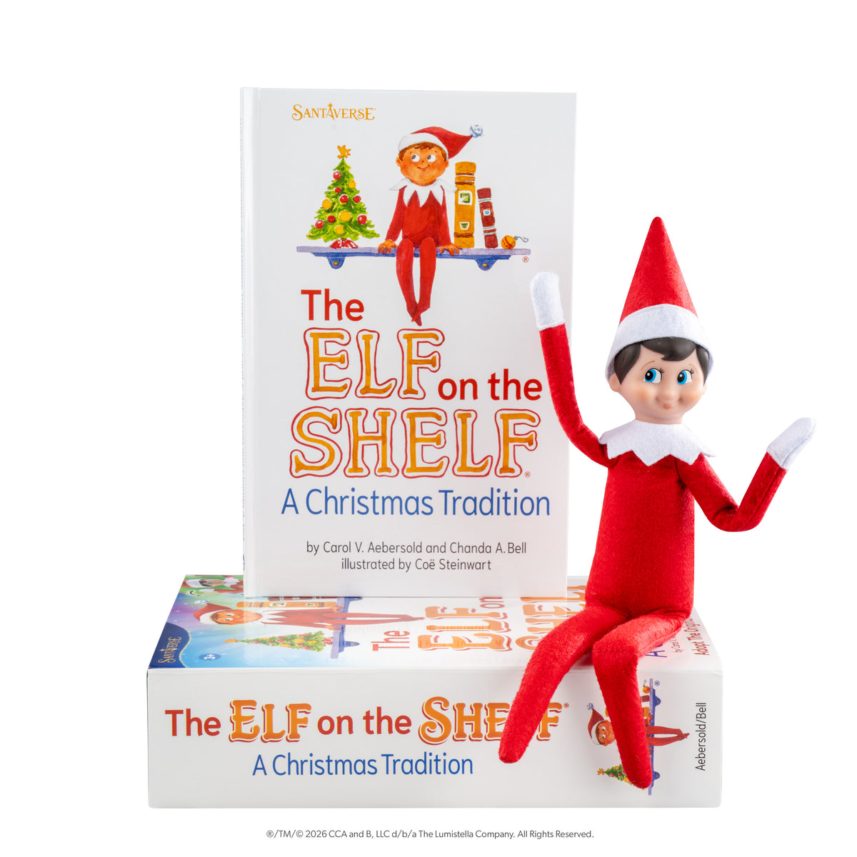 ELF ON THE SHELF LIGHT BOY - BLUE EYES, WIRED