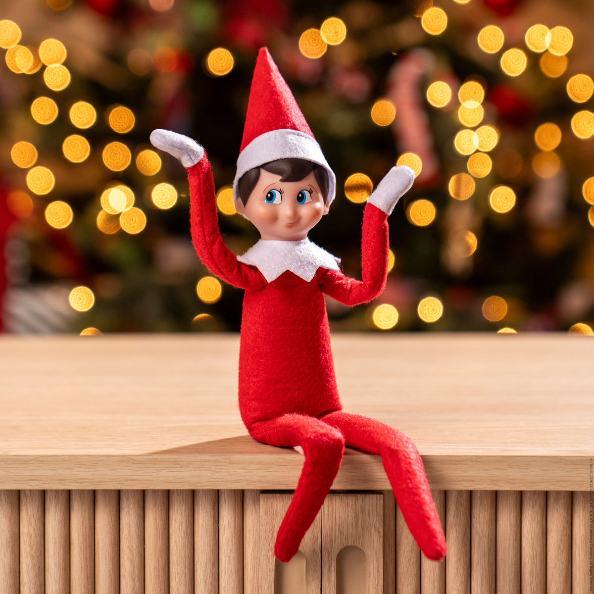 ELF ON THE SHELF LIGHT BOY - BLUE EYES, WIRED
