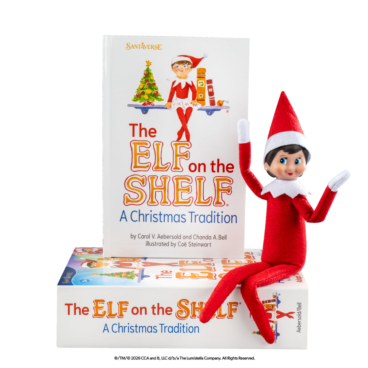 ELF ON THE SHELF LIGHT GIRL - BLUE EYES, WIRED