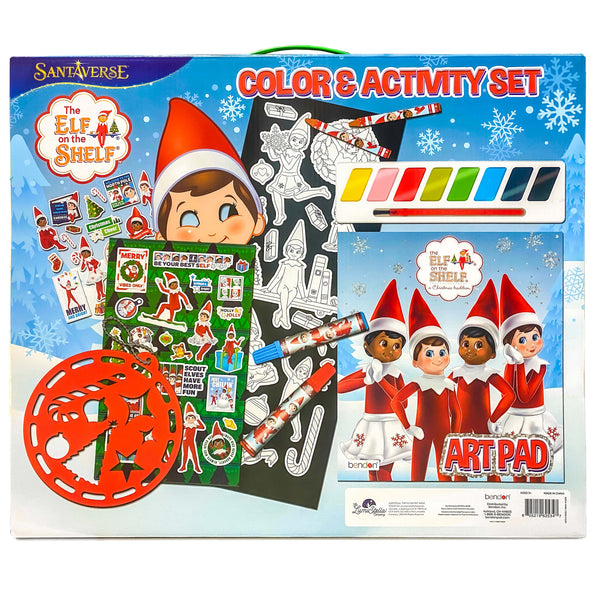 THE ELF ON THE SHELF - 100+ PCE COLOURING & ACTIVITY SET