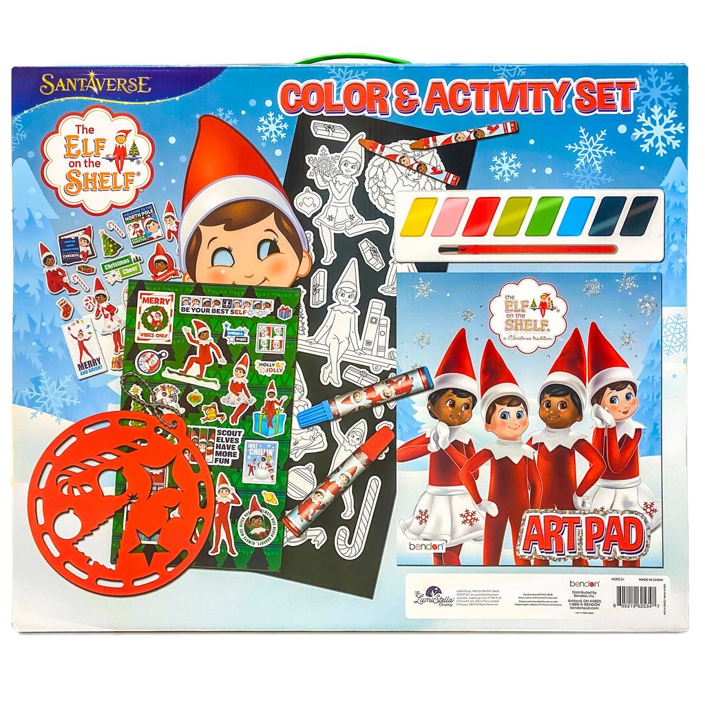 THE ELF ON THE SHELF - 100+ PCE COLOURING & ACTIVITY SET