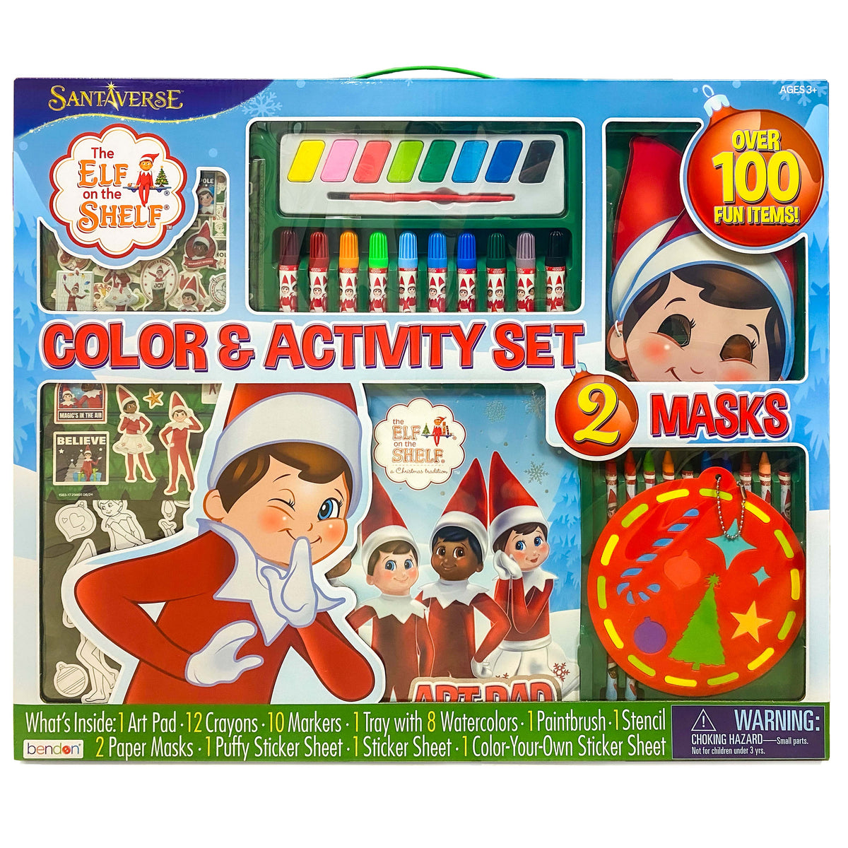 THE ELF ON THE SHELF - 100+ PCE COLOURING & ACTIVITY SET
