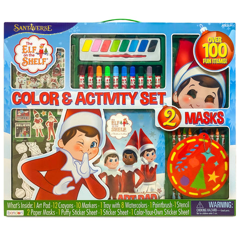 THE ELF ON THE SHELF - 100+ PCE COLOURING & ACTIVITY SET
