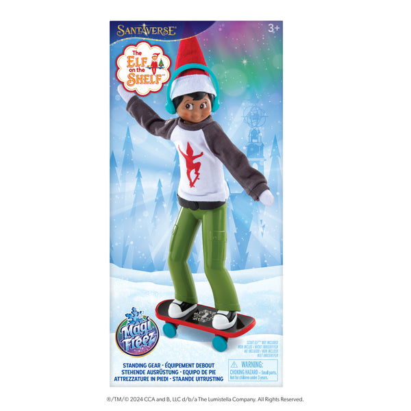 MagiFreez® Holly Jolly Ollie Skateboarder (Scout Elf Not Included)