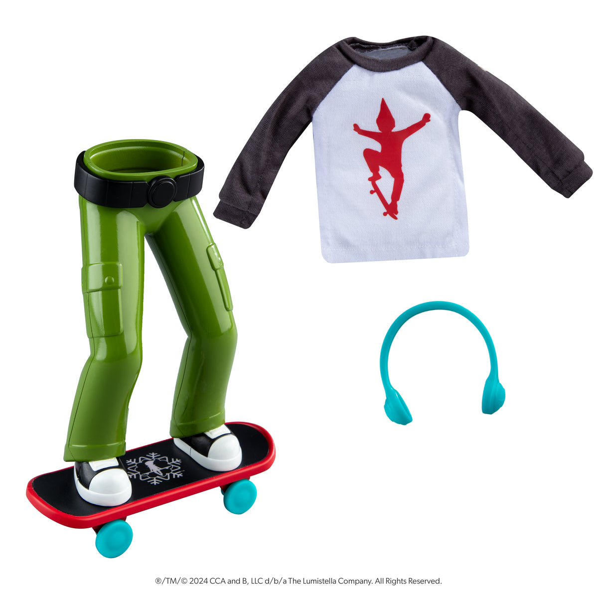 MagiFreez® Holly Jolly Ollie Skateboarder (Scout Elf Not Included)