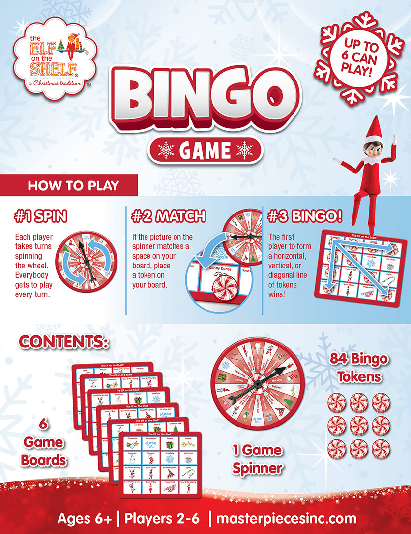 The Elf on the Shelf® Bingo Game