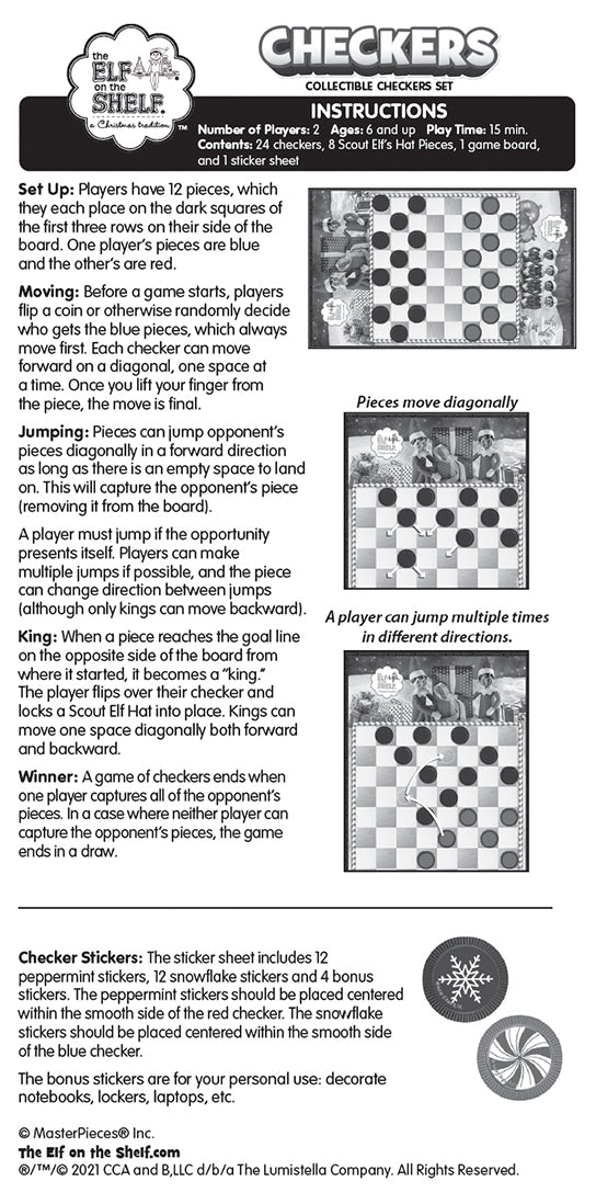 The Elf on the Shelf® Checkers Game