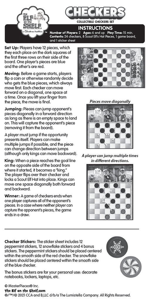 The Elf on the Shelf® Checkers Game