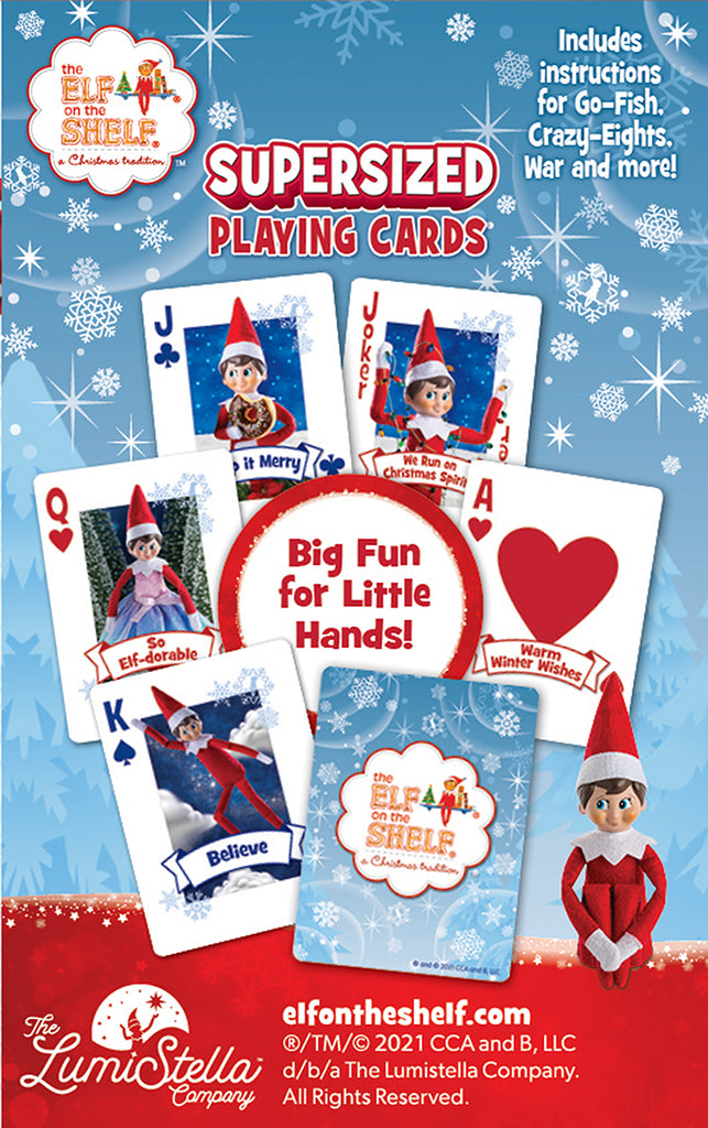 Products The Elf on the Shelf® Super Sized Playing Cards - The Elf on ...
