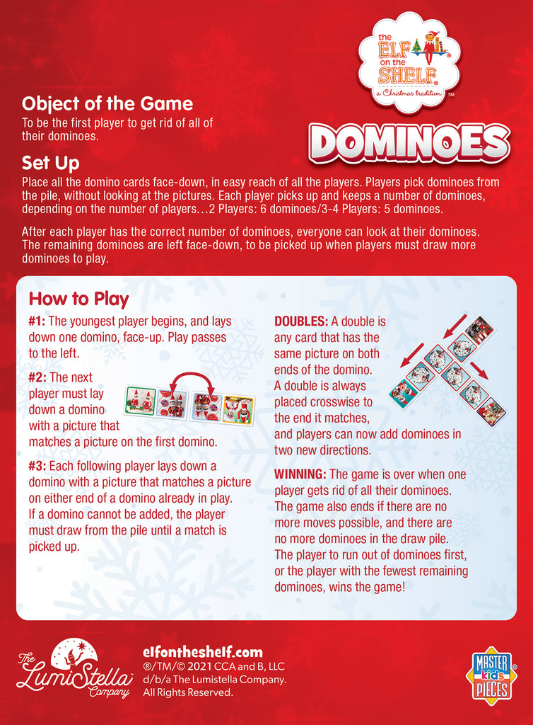 THE ELF ON THE SHELF - DOMINOES GAME