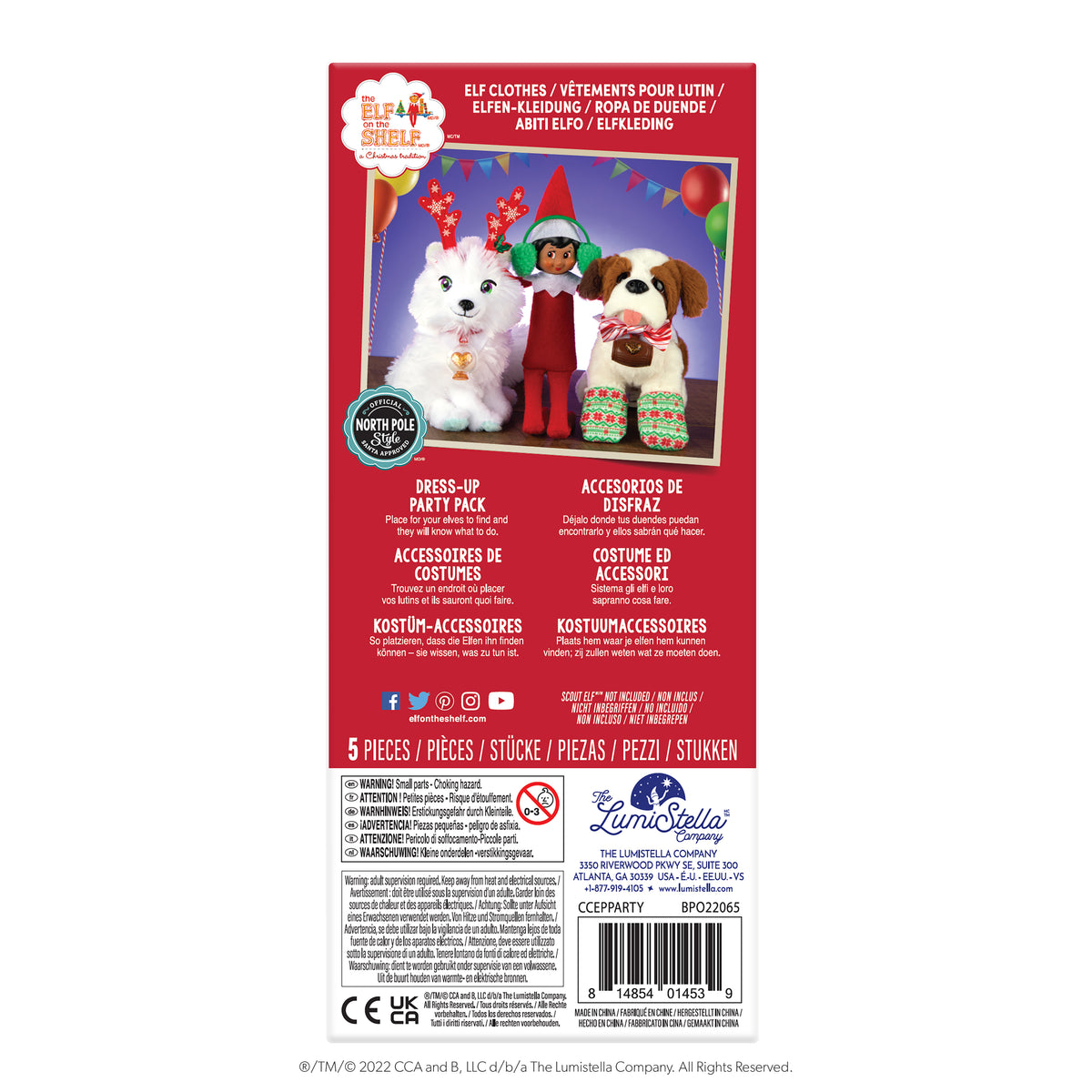 Claus Couture Collection® Dress-Up Party Pack (Scout Elf & Elf Pet not included)