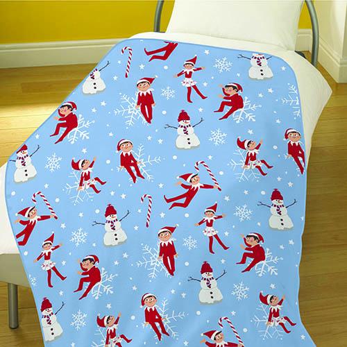 The Elf on the Shelf® Snowflakes Fleece Blanket