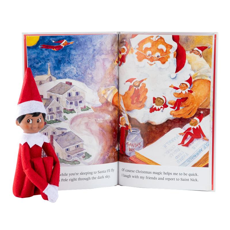 The Elf on the Shelf®: A Christmas Tradition: Open Book and Scout Elf