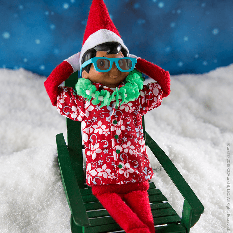 Claus Couture Collection® Holiday Hawaiian Shirt: Lifestyle Shot
