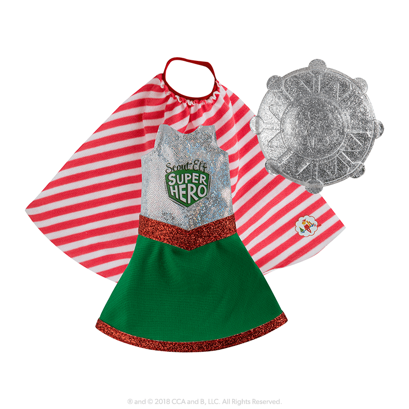 Claus Couture Collection® Superhero Girl: Superhero Dress, Cape and Shield